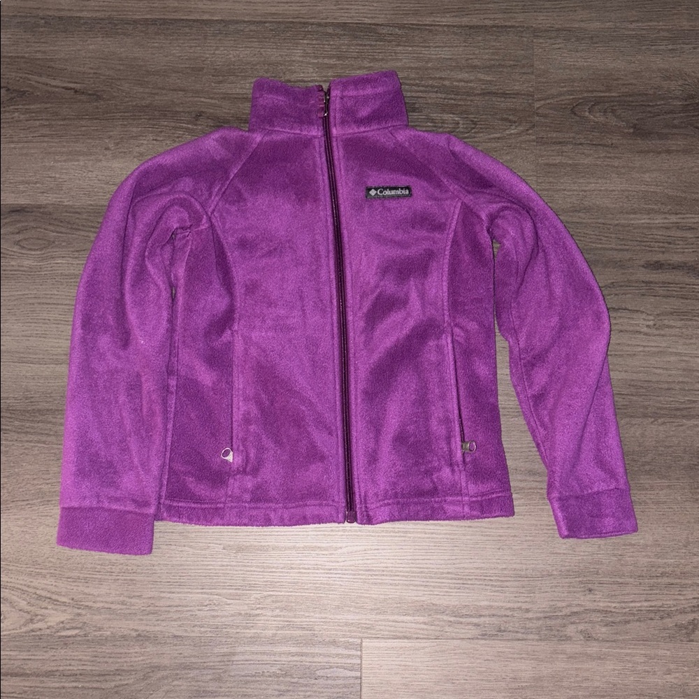 Columbia Kids Fleece Jacket in Vibrant Purple